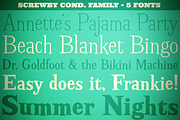 Screwby Condensed Family, a Serif Font by Pink Broccoli (Thumbnail 1 of 3)