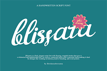 Blissara a Script Font