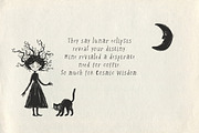 Lunar Eclipse Celestial Display Font, a Handwritten Font by AnMark (Thumbnail 9 of 13)