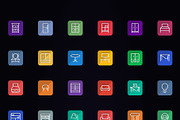1500+ Flat Icons - Line Icons, an Outline Icon by FlatLineIcons (Thumbnail 9 of 21)