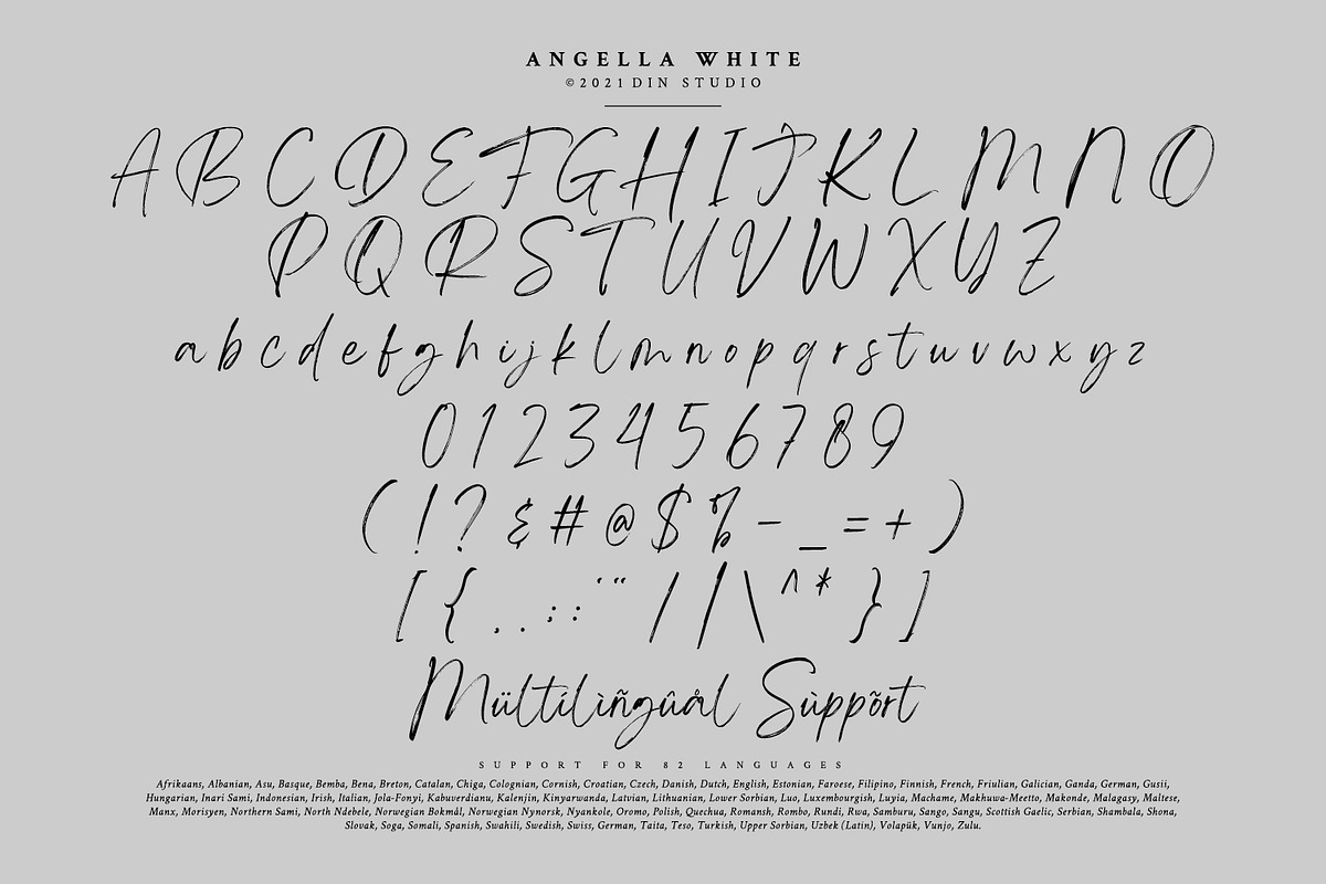 Angella White, a Script Font by din-studio.com (Photo 9 of 10)