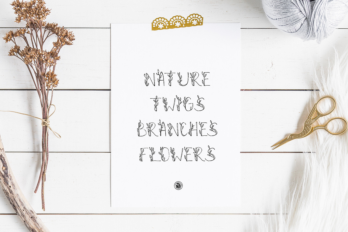 Twigs Font preview 2