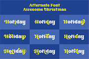 Awesome Christmas, a Serif Font by ahweproject (Thumbnail 10 of 13)