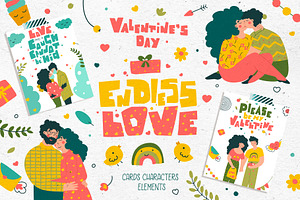 Endless love -Romantic illustrations, a Decorative Illustration by LaVika