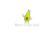 Cute Avocado!, a Background Graphic by Irene_Boiko_ART (Thumbnail 4 of 4)