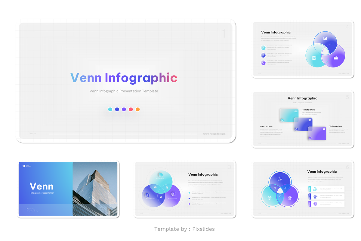 Venn Diagram Infographic PowerPoint, a Presentation Template by Pixslides (Photo 2 of 4)