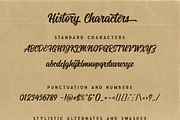 History Font Trio, a Script Font by Deeezy (Thumbnail 8 of 10)
