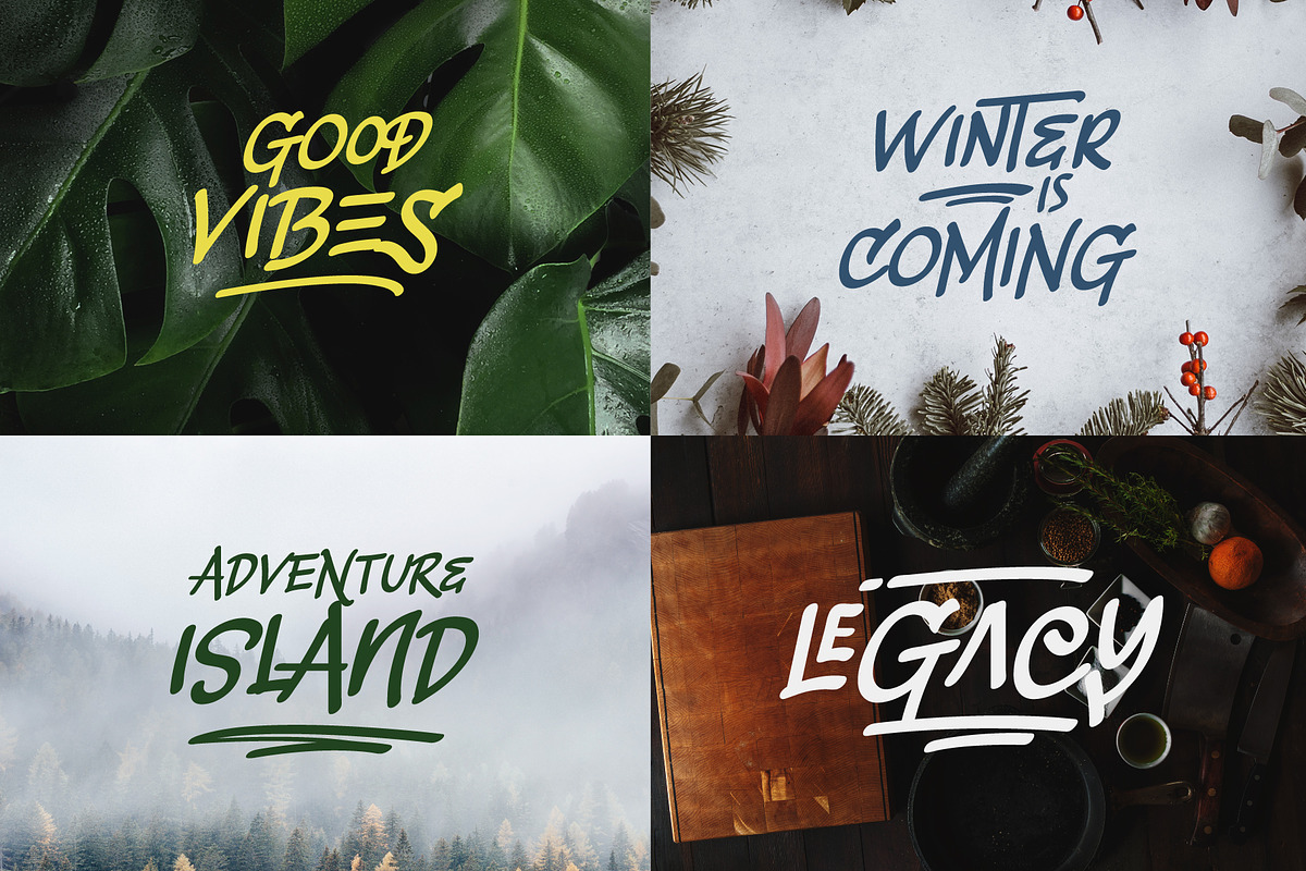Slashback Typeface preview 4