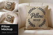 Pillow Mockup, a Product Mockup by Pitchlook.Studio (Thumbnail 1 of 4)