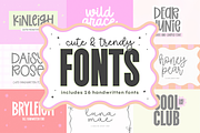 Trendy Font Bundle, a Handwritten Font by KA Designs (Thumbnail 1 of 17)