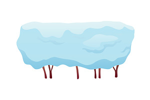 Winter nature design element, an Illustration by Things for designers
