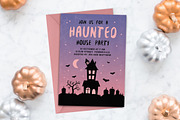 Halloween Invitation - Haunted House, an Invitation Template by ClementineCreative (Thumbnail 1 of 6)