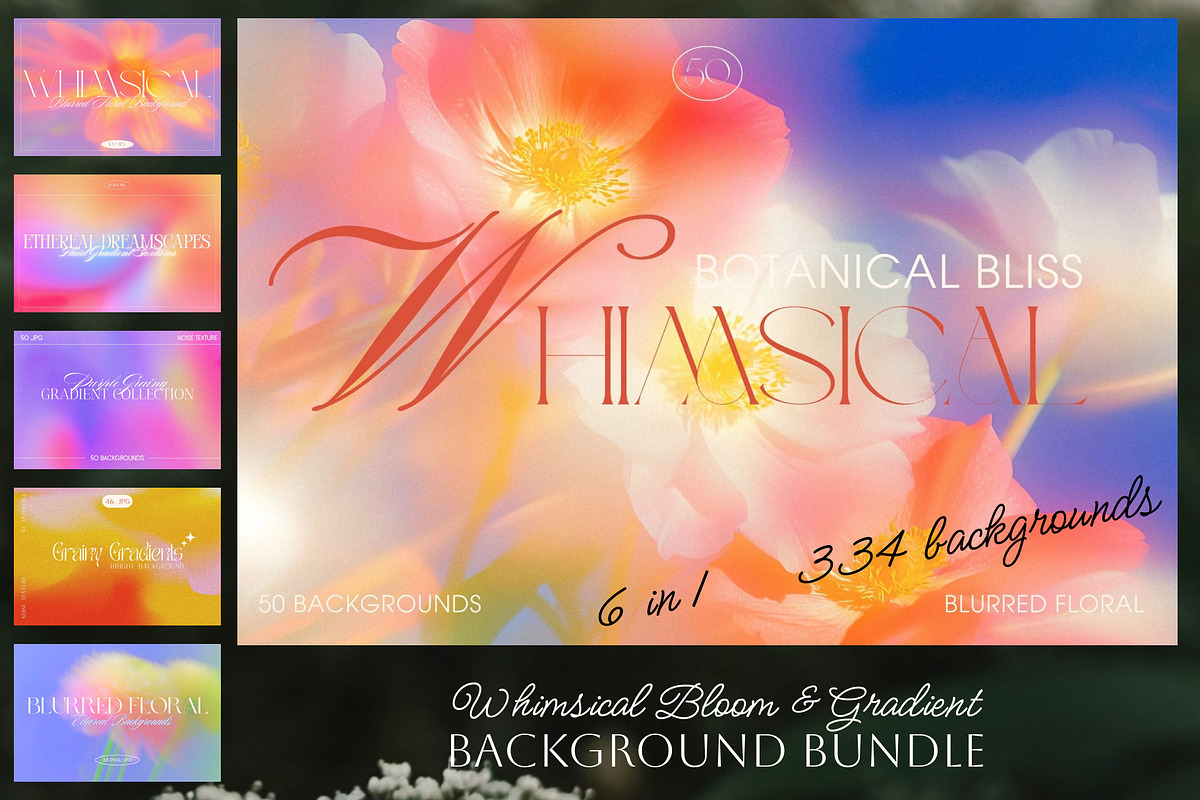 Whimsical Gradient Background BUNDLE, a Background Graphic by Anzhelika (Photo 1 of 7)
