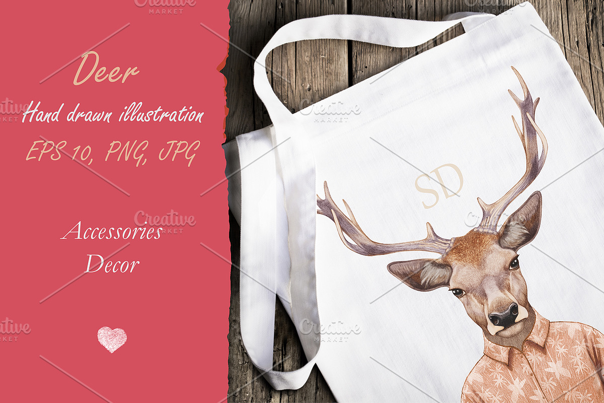 Deer // Summer, an Animal Illustration by Victoria_Novak (Photo 2 of 3)
