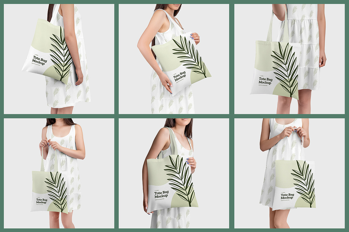 Tote Bag Mockup in the Hands of Girl, a Product Mockup by Grow Design Craft Studio (Photo 2 of 7)