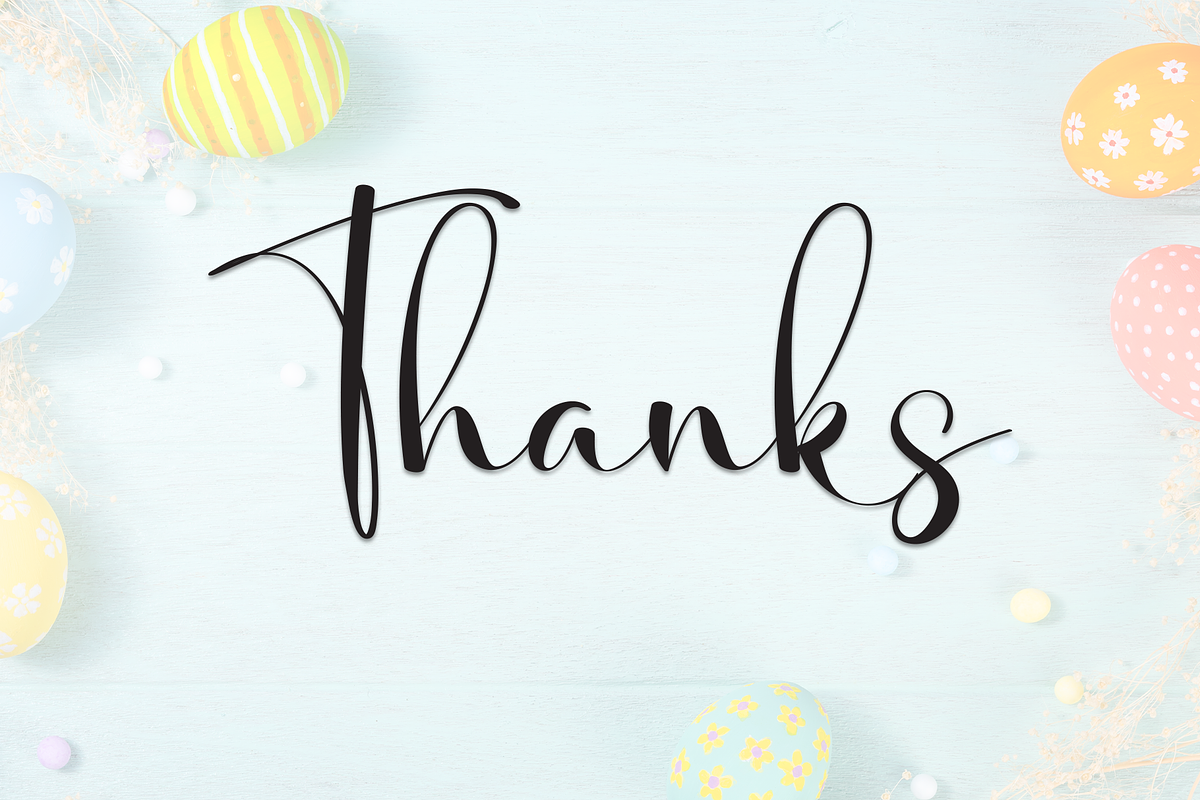 Easterday | Script Font, a Handwritten Font by Scratchones (Photo 9 of 9)