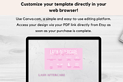Lash Aftercare Card Template, a Card Template by YasdeyDesigns (Thumbnail 4 of 8)