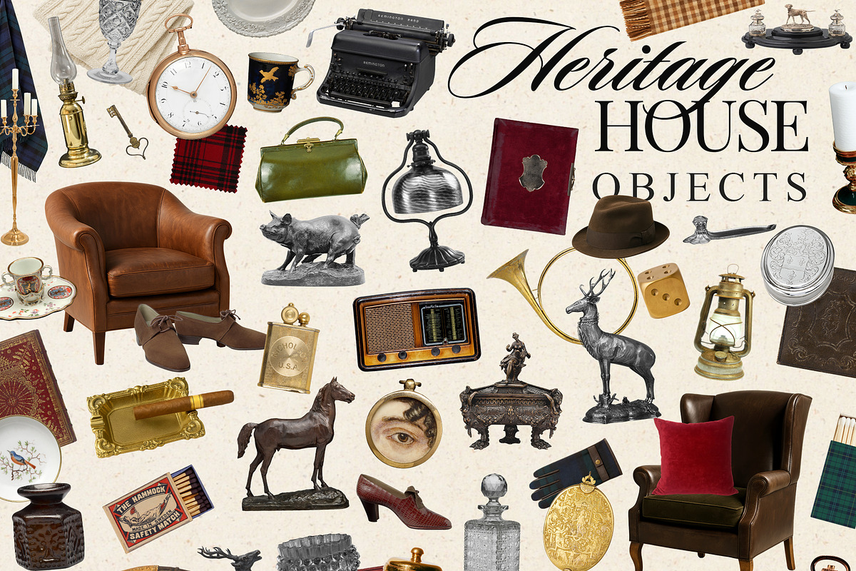 Heritage House - Vintage Collection, an Object Graphic by Dina Mae (Photo 10 of 13)