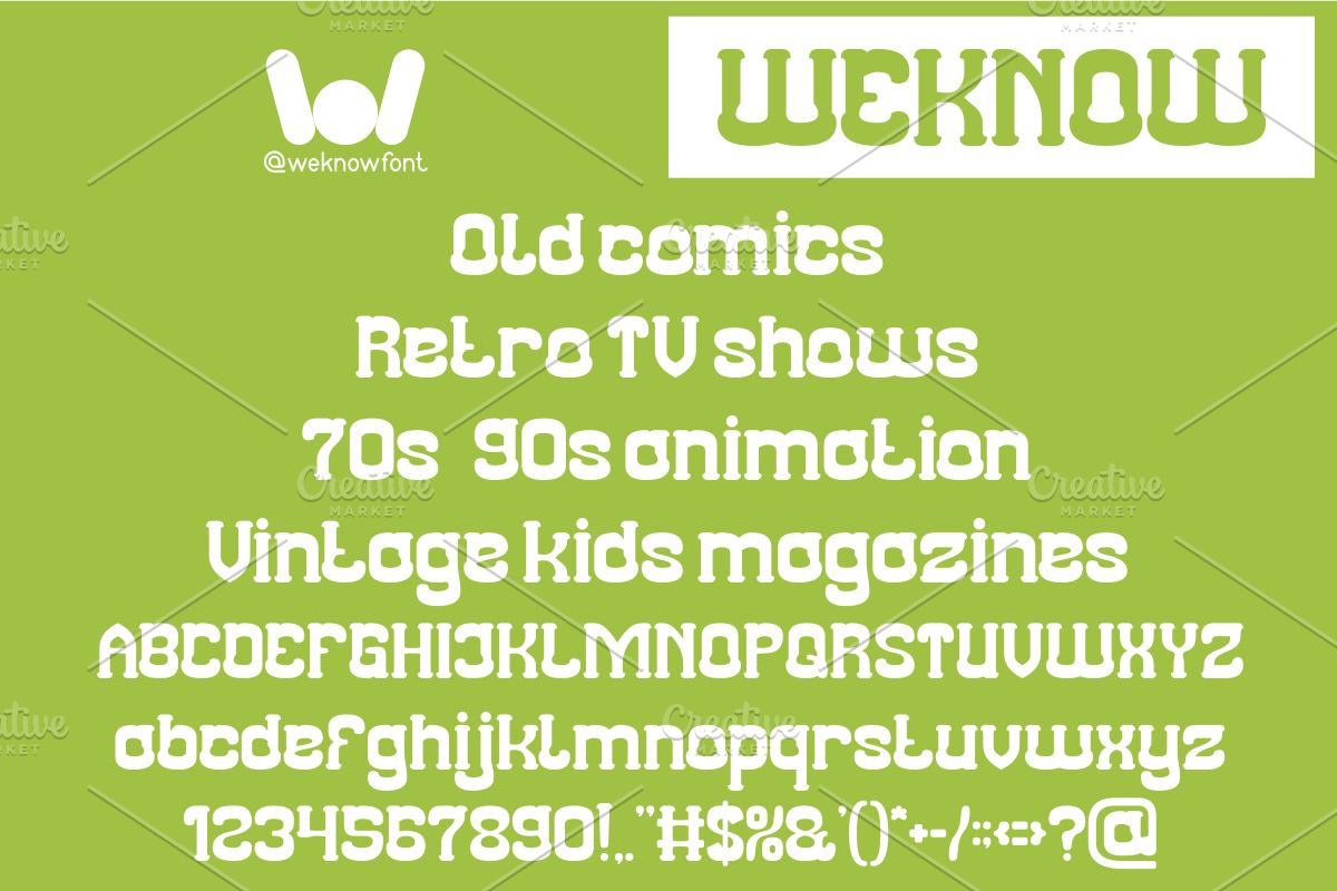 Classic Cartoon font, a Font by weknow (Photo 3 of 8)