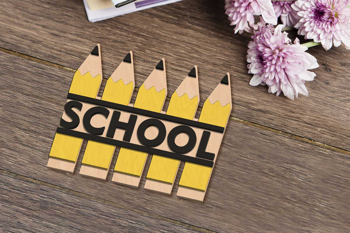School Bundle Multilayer Templates, a Templates & Theme by LaserCutano (Photo 5 of 10)