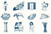 La Dolce Vita Summer Illustrations, an Object Illustration by NatalieArtShop (Thumbnail 11 of 17)