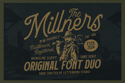 The Millners Font Duo, a Script Font by Letterhend Studio