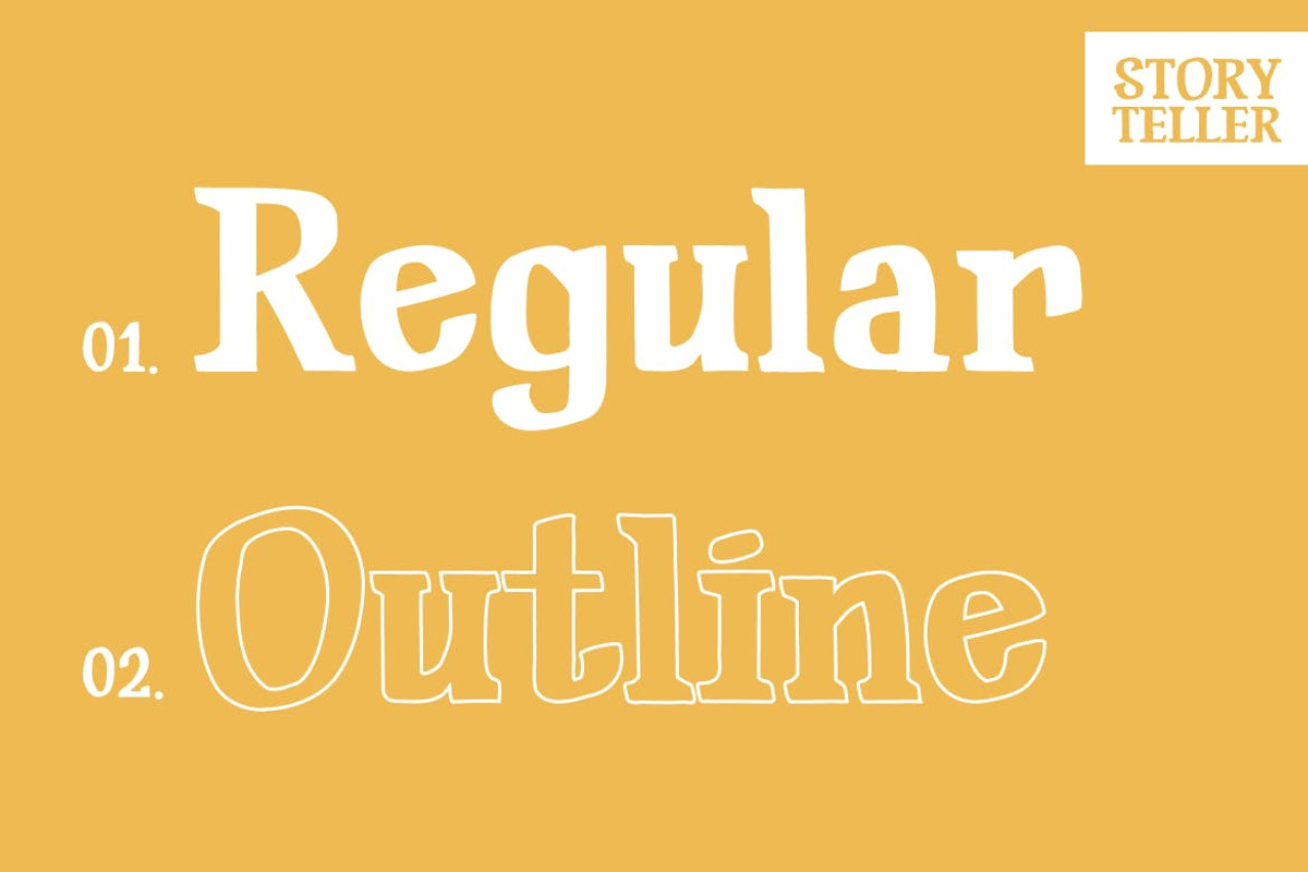 Storyteller - Girly Font, a Serif Font by TokoPress (Photo 2 of 10)