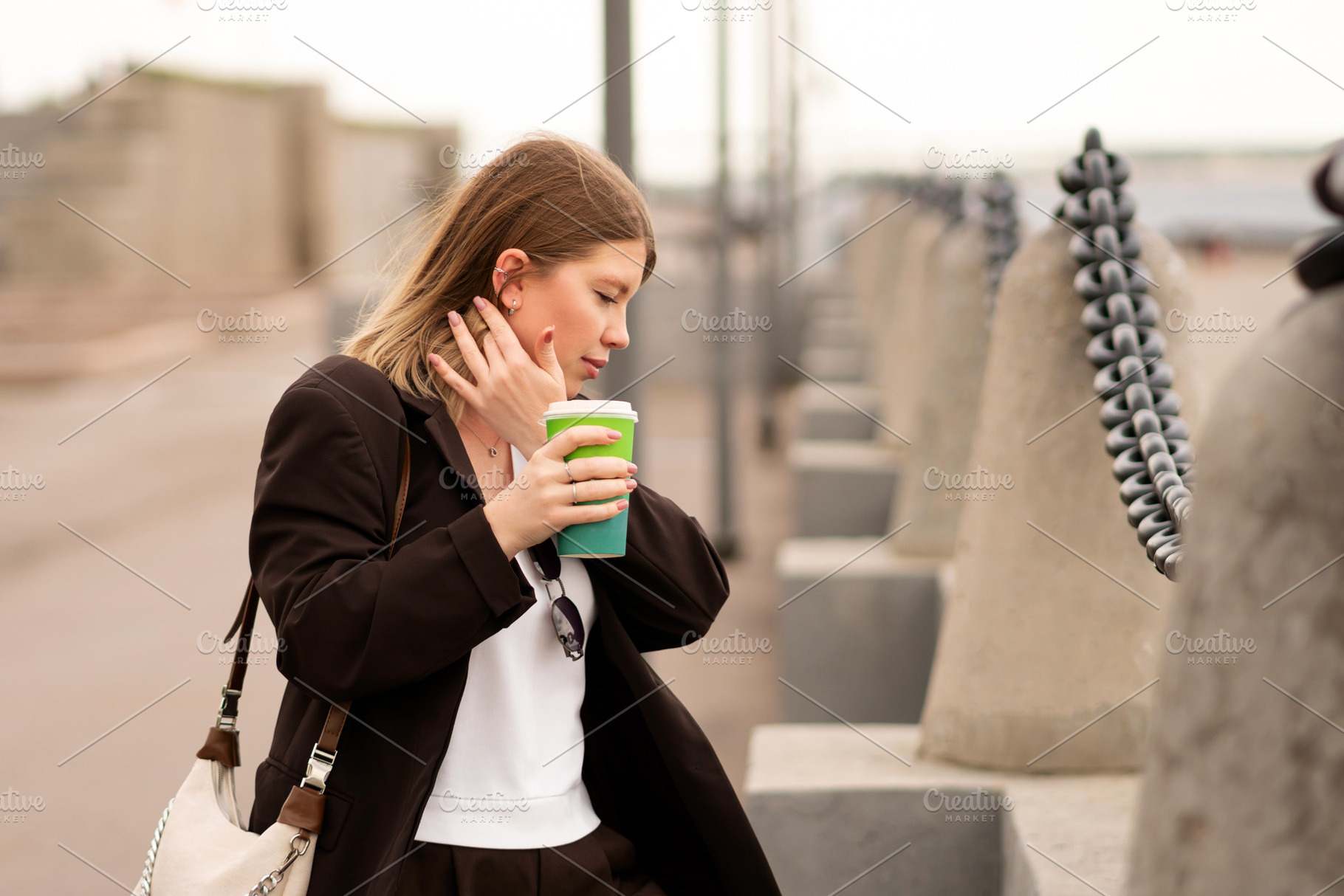 Young woman looking away, a Person Photo by Elena Vagengeim