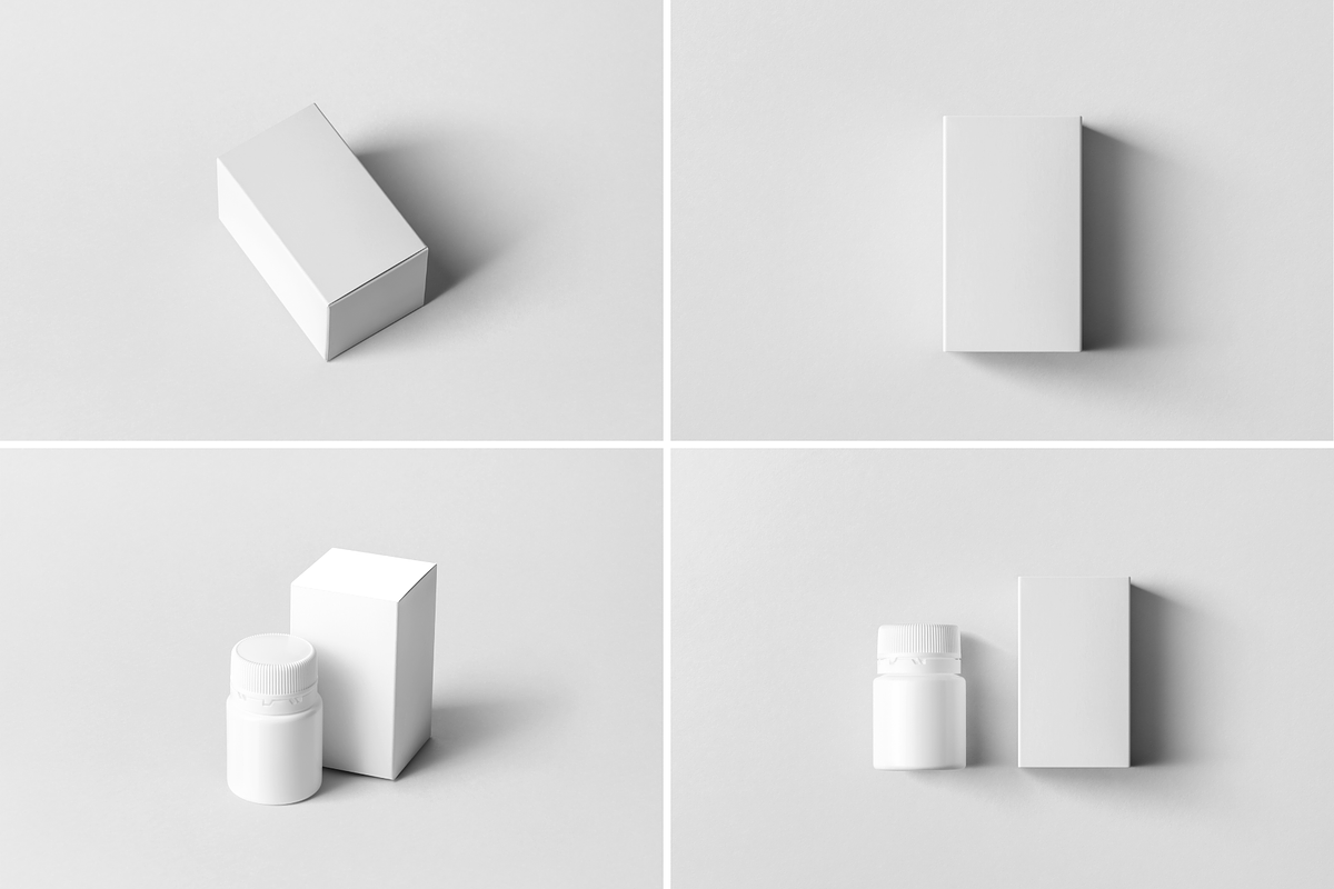 Supplement Jar & Box Mock-Up, a Packaging Mockup by BLISS DESIGN (Photo 3 of 6)