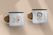 Cute dogs of Bichon Frise breed set, an Animal Illustration by Good Studio (Thumbnail 9 of 10)