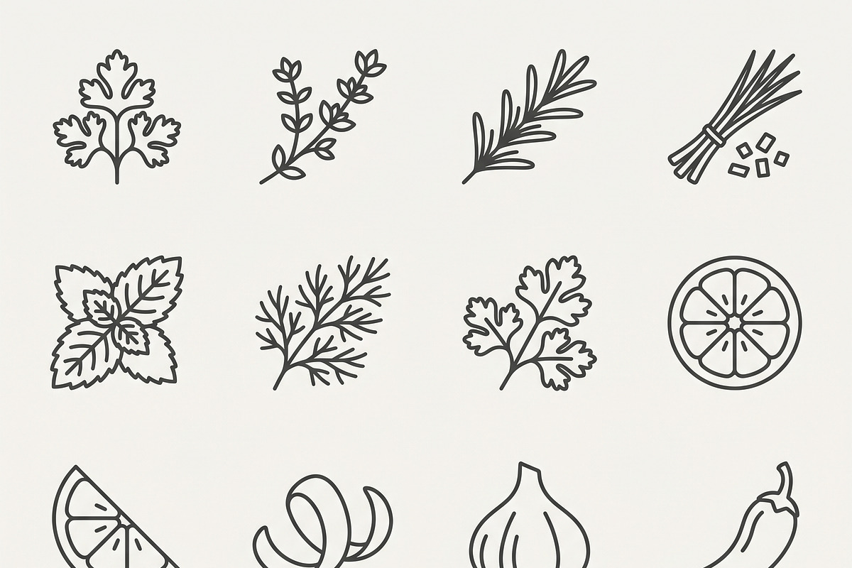 Vector Bundles Kitchen Outline Icons, an Outline Icon by adenpinkstore (Photo 4 of 10)