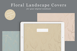 Floral Goodnotes Covers Landscape