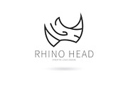 Rhino head, a Branding & Logo Template by Logocreative (Thumbnail 3 of 3)