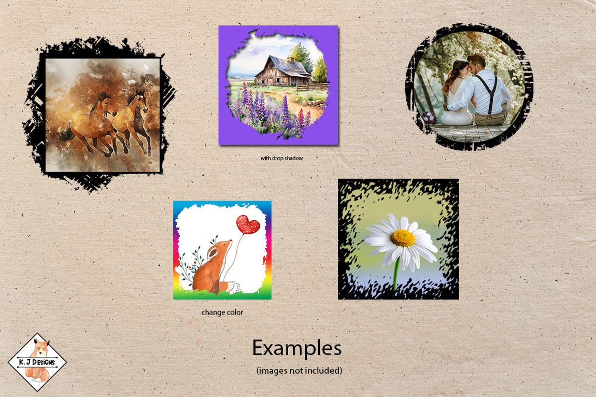 Clipping Mask Frames SVG, a Design Template by Karen J (Photo 2 of 2)