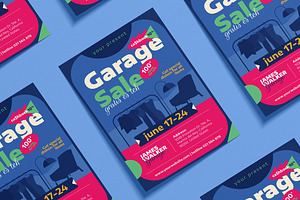 Garage Sale Flyer, a Flyer Template by FathurFateh