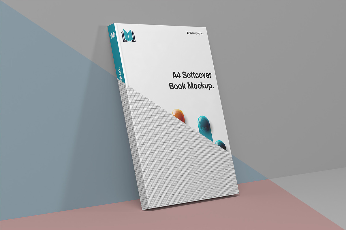 A4 Softcover Book Mockup - 10 views, a Books & Magazine Mockup by Illusiongraphic (Photo 13 of 25)