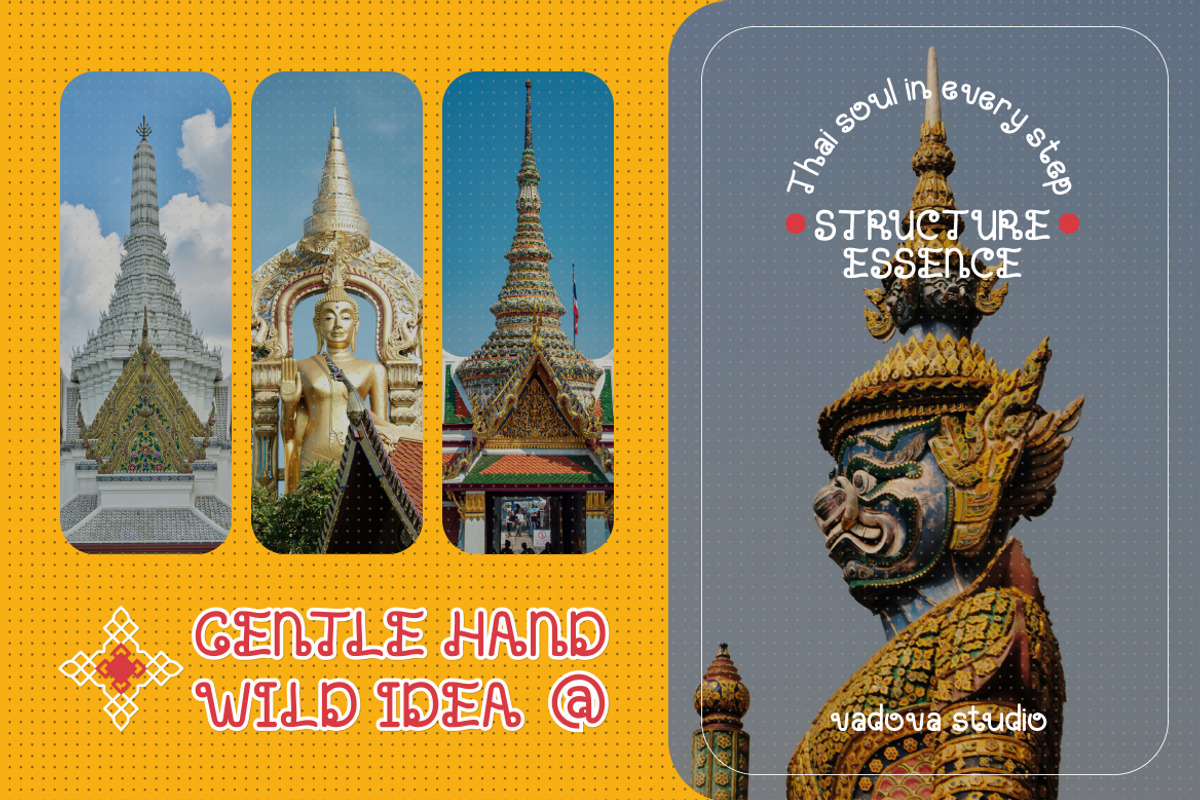 Chumphon – Thailand Style Font, a Sans Serif Font by Vadovastd (Photo 3 of 8)