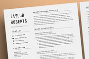 Resume/CV - The Taylor, a Resume Template by CreativeLandStudio (Thumbnail 4 of 9)