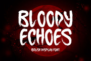 Bloody Echoes Typeface, a Handwritten Font by Seemly Fonts (Thumbnail 1 of 5)