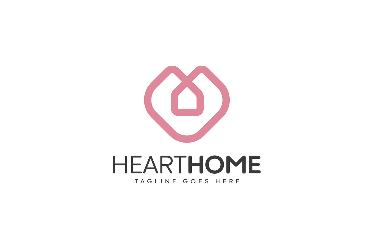 Minimal Heart Real Estate Logo, a Branding & Logo Template by Shahjhan (Photo 2 of 5)