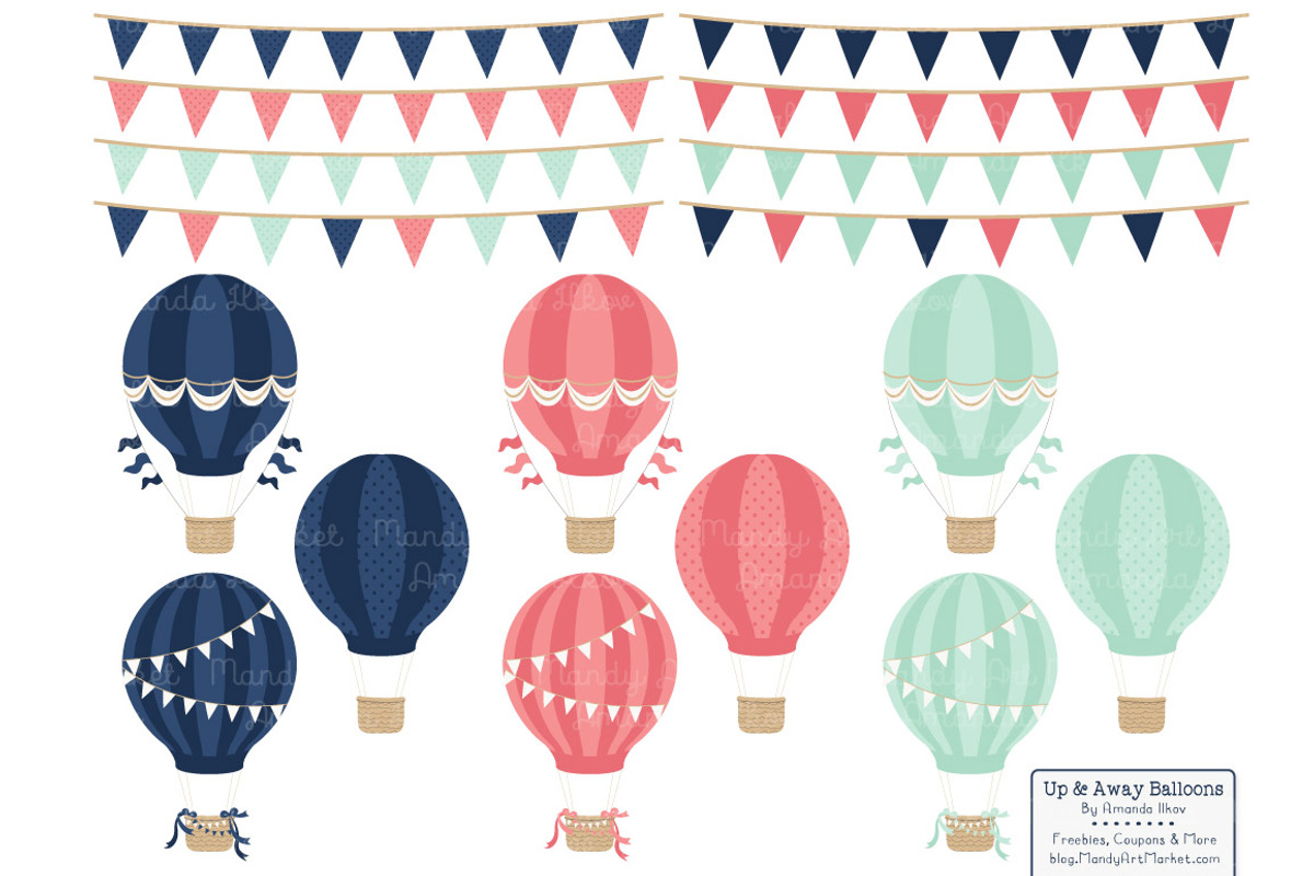 Modern Chic Hot Air Balloons, an Illustration by Amanda Ilkov (Photo 4 of 5)