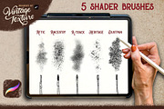 Vintage Texture Procreate Brush Kit, a Brush Add-On by The Pigeon Letters (Thumbnail 6 of 9)