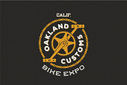 9 Vintage Bicycle Logos/Badges Set, a Branding & Logo Template by Createvil (Thumbnail 3 of 5)