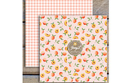 Peaches Digital Papers and Clipart, a Pattern Graphic by JennyL Designs (Thumbnail 5 of 7)