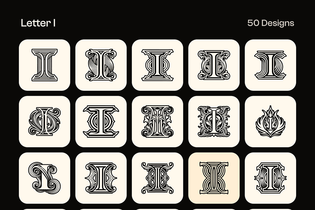 1400 Alphabet Letters Logo, a Solid Icon by Creative Stall (Photo 16 of 34)