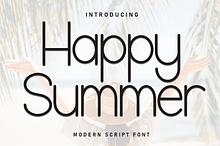 Happy Summer | Script Font