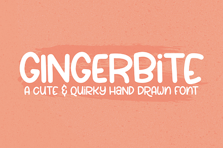 Gingerbite - a cute and quirky font!