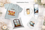 Cozy Winter Hygge Watercolor Clipart, an Illustration by Artnoy (Thumbnail 7 of 8)