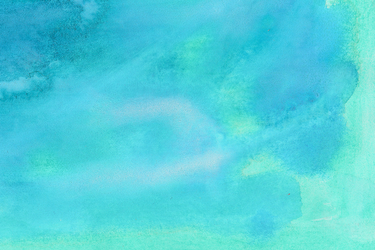 True Watercolor. Turquoise. preview 3