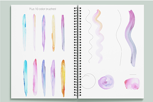 Watercolor Brushes For AI